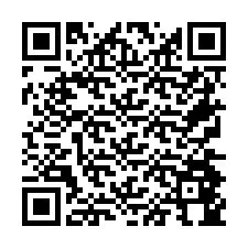 Kode QR untuk nomor Telepon +26774844361