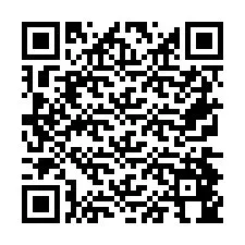 Código QR para número de telefone +26774844645