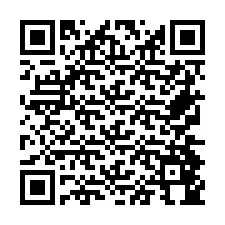 Codice QR per il numero di telefono +26774844677