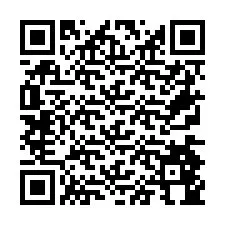 QR-code voor telefoonnummer +26774844701