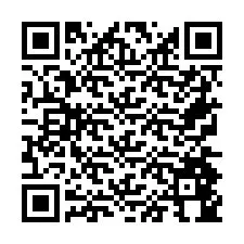 Código QR para número de teléfono +26774844765