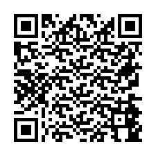 QR kód a telefonszámhoz +26774844812