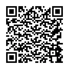 Código QR para número de teléfono +26774844821