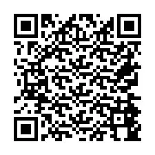 Código QR para número de teléfono +26774844839