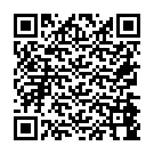 QR код за телефонен номер +26774844859