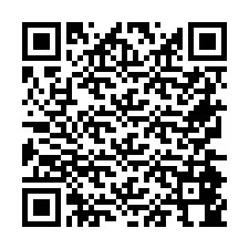 QR-код для номера телефона +26774844876