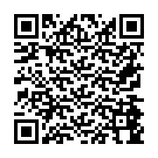 QR Code pour le numéro de téléphone +26774844885