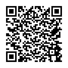 QR-code voor telefoonnummer +26774844897