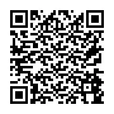 QR Code pour le numéro de téléphone +26774844901