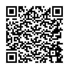 Codice QR per il numero di telefono +26774844948