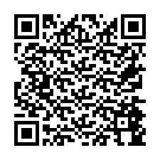 Codice QR per il numero di telefono +26774844949