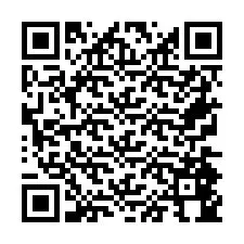 Código QR para número de teléfono +26774844955