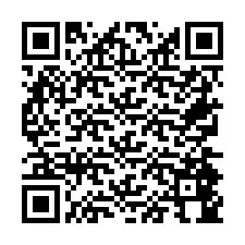 QR Code pour le numéro de téléphone +26774844969