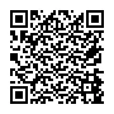 Código QR para número de teléfono +26774845003