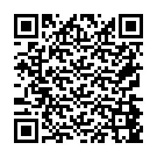 QR Code pour le numéro de téléphone +26774845051