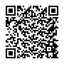 Código QR para número de teléfono +26774845076