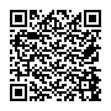 Codice QR per il numero di telefono +26774845187