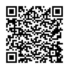 Código QR para número de teléfono +26774845241