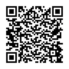 Codice QR per il numero di telefono +26774845243