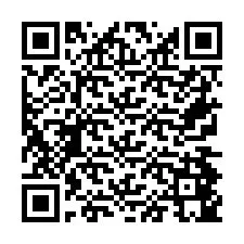 Código QR para número de telefone +26774845285