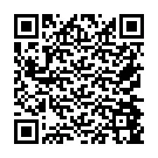 Codice QR per il numero di telefono +26774845333