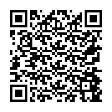 QR Code pour le numéro de téléphone +26774845340