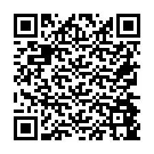 Código QR para número de teléfono +26774845369