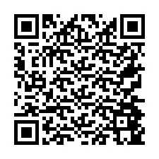 QR Code pour le numéro de téléphone +26774845370