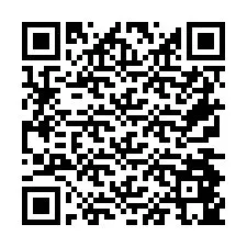 QR Code pour le numéro de téléphone +26774845381