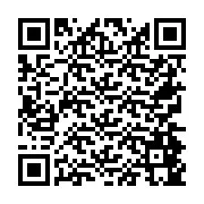 Código QR para número de teléfono +26774845574