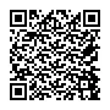 Código QR para número de telefone +26774845633