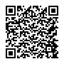 Codice QR per il numero di telefono +26774845675