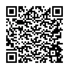 QR Code pour le numéro de téléphone +26774845758