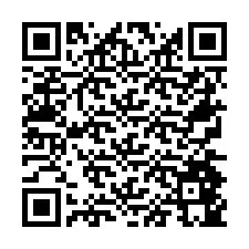 QR Code pour le numéro de téléphone +26774845760