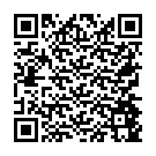 Código QR para número de teléfono +26774845774