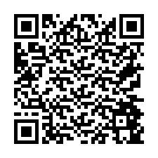 Código QR para número de teléfono +26774845791