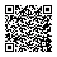 QR Code pour le numéro de téléphone +26774845835