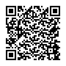 QR Code pour le numéro de téléphone +26774845856