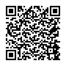 Código QR para número de teléfono +26774845859