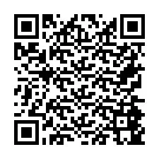 Código QR para número de teléfono +26774845865