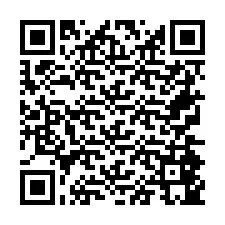 QR-code voor telefoonnummer +26774845875