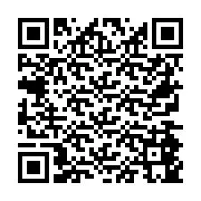 Codice QR per il numero di telefono +26774845884