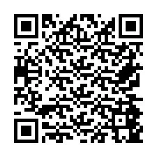 Codice QR per il numero di telefono +26774845897