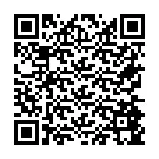 QR Code pour le numéro de téléphone +26774845922