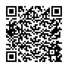 Codice QR per il numero di telefono +26774845949