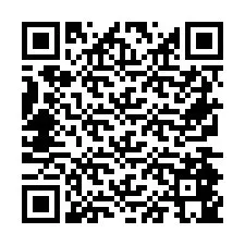 Código QR para número de teléfono +26774845986