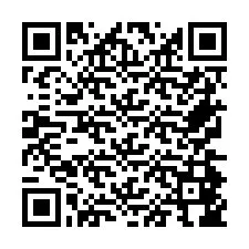 Codice QR per il numero di telefono +26774846077