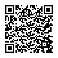 Codice QR per il numero di telefono +26774846241