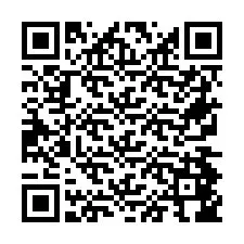Codice QR per il numero di telefono +26774846282