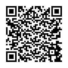 QR Code pour le numéro de téléphone +26774846404